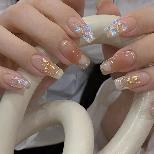 Hand-worn nails, fake nail patches, blush, smudging, pile drills, detachable Internet celebrity wearing, nail stickers, nail art, nails