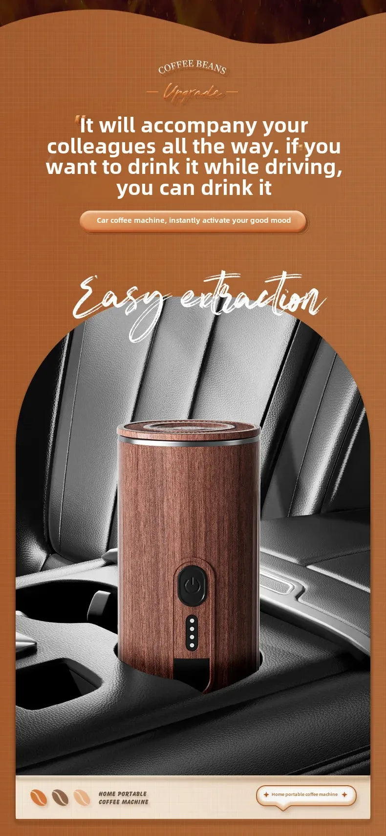 Elevate Your Coffee Experience with Our Portable Capsule Coffee Machine!