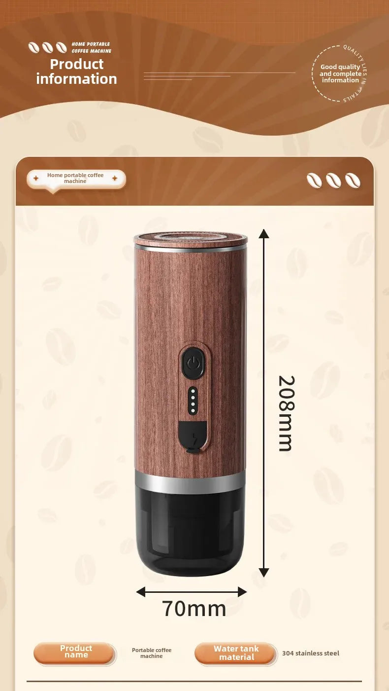 Elevate Your Coffee Experience with Our Portable Capsule Coffee Machine!