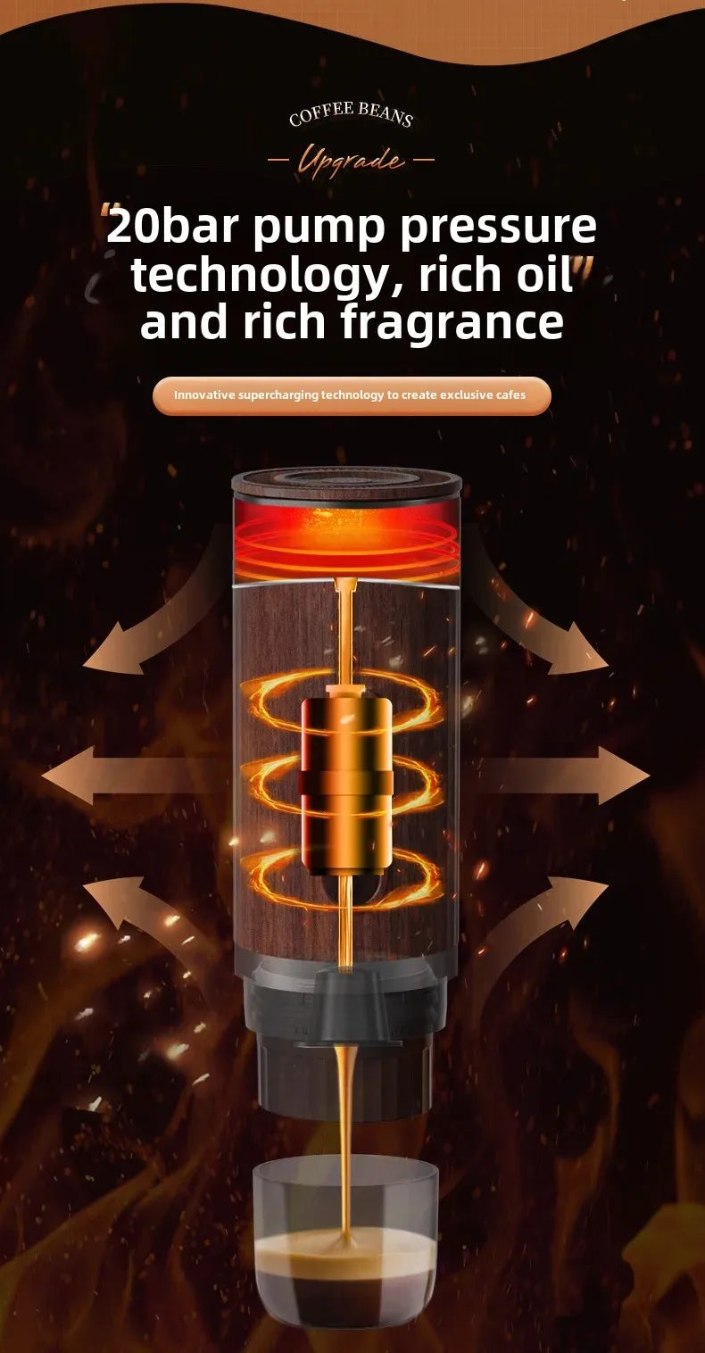 Elevate Your Coffee Experience with Our Portable Capsule Coffee Machine!
